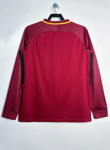 2017-18 Roma home long sleeve retro jersey