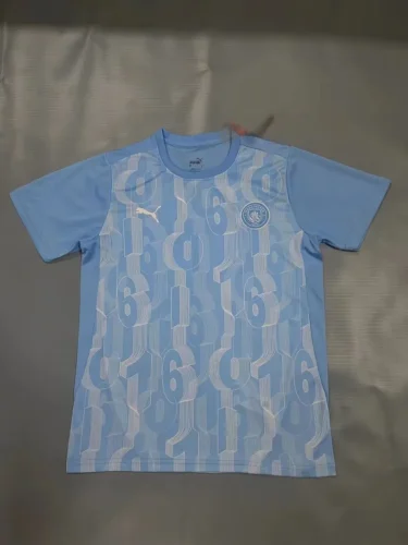 Manchester City 2024 blue training jersey