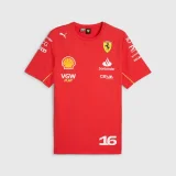 Ferrari 2024 F1 red 16# racing shirt