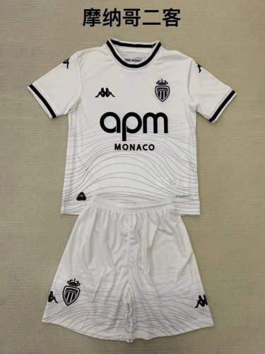 2024-25AS Monaco  Third away kid kit