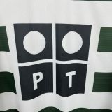 2001-03 Sporting Lisbon home long sleeve retro Jersey