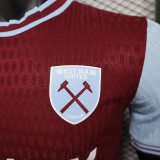 2024-25 Player West Ham United Home  (The player version is more slim fit, it is recommended to buy one size larger)
