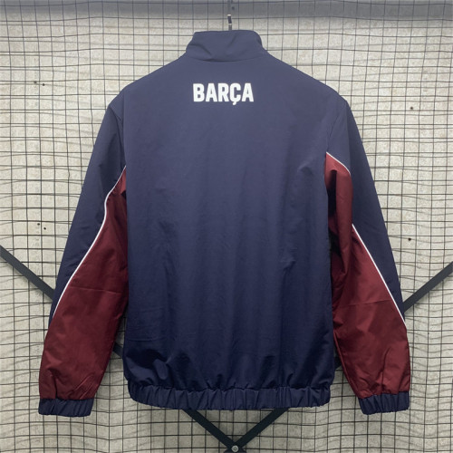 2024-25 .Barcelona  blue and red windbreaker