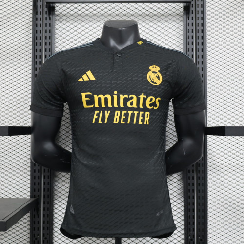 Real madrid 2023-24 third away playery jersey(The player version is more slim fit, it is recommended to buy one size larger)