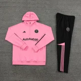 2023-24 Inter Miami Pink Half Zipper Hoodie Jacket+Pants