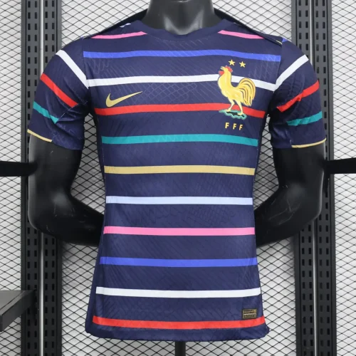 2024 France color player ver training jersey (The player version is more slim fit, it is recommended to buy one size larger)