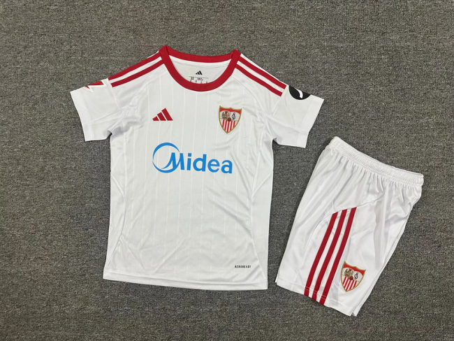 2025-26 Sevilla FC home kid kit