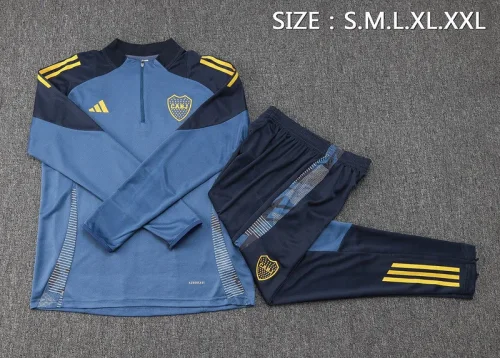 2024-25 Boca blue half zip training suit