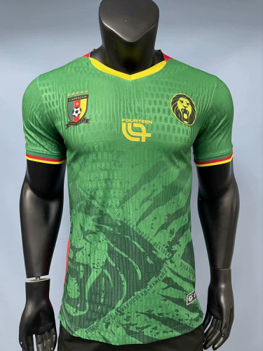 2025-26 Cameroon Green player version jersey  (The player version is more slim fit, it is recommended to buy one size larger)