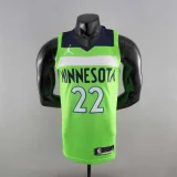 Minnesota Timberwolves Wiggins#22 Air Jordan NBA Jersey Blue