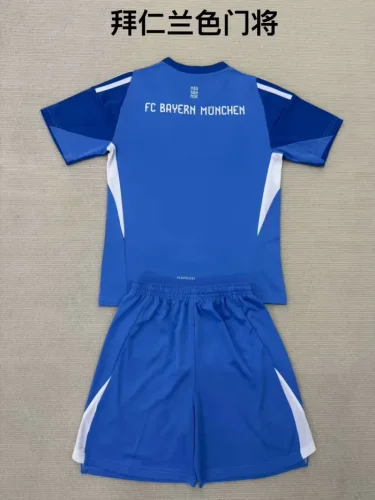 BAYERN 2025-26 blue GK KIDS KIT