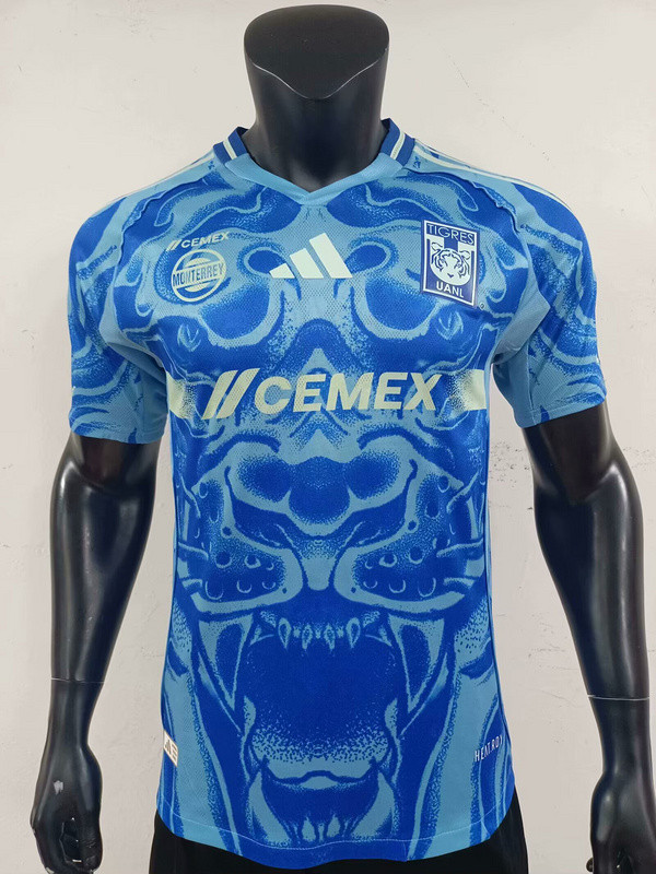 2025-26 Tigres away player version jersey (The player version is more slim fit, it is recommended to buy one size larger)