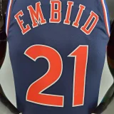 2022 Embiid #21 76ers Royal Blue