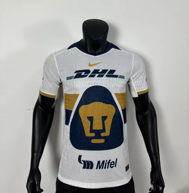 2025-26 Pumas home player version jersey   (The player version is more slim fit, it is recommended to buy one size larger)