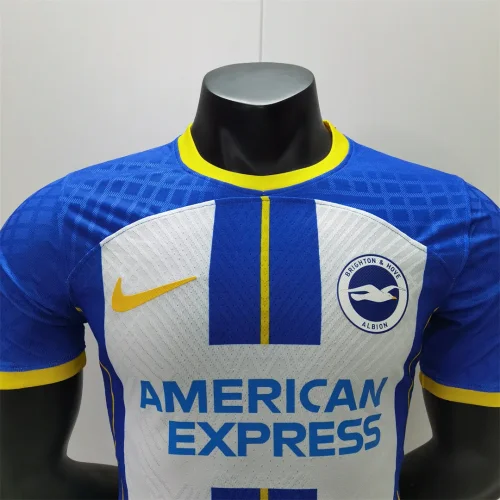 2022-23 Brighton home player version soccer jerseys   (The player version is more slim fit, it is recommended to buy one size larger)