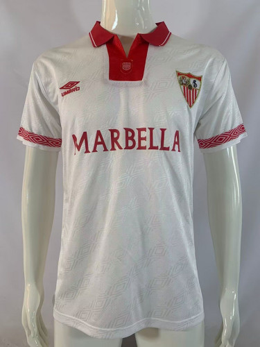 1994-96 .Sevilla   home retro soccer jersey