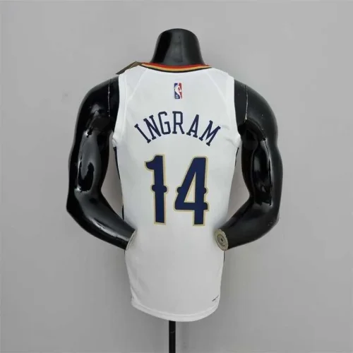 2022 New Orleans Pelicans Ingram#14 City Edition Williams #1 White NBA Jersey