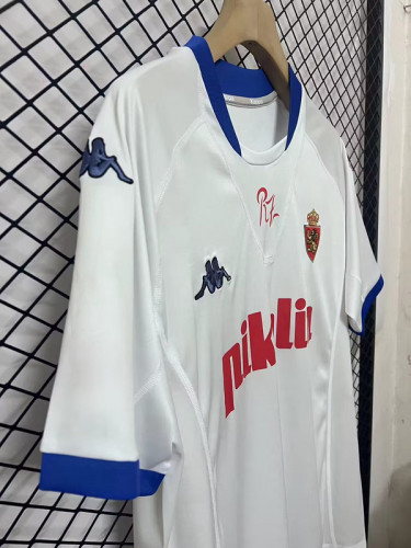 2001-02 .Real Zaragoza home retro jersey