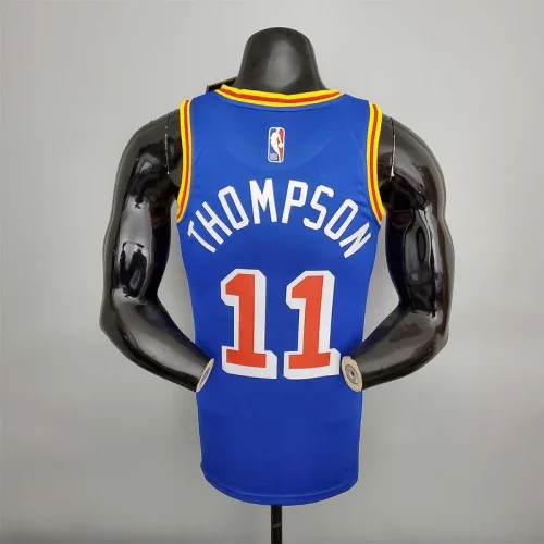 75th Anniversary Thompson #11 Warriors Retro Blue
