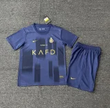 2023-24 Saudi Al-Nassr away kids soccer jerseys