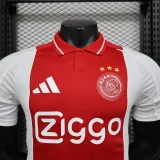 Player Version 2024-25 Ajax Home(The player version is more slim fit, it is recommended to buy one size larger)