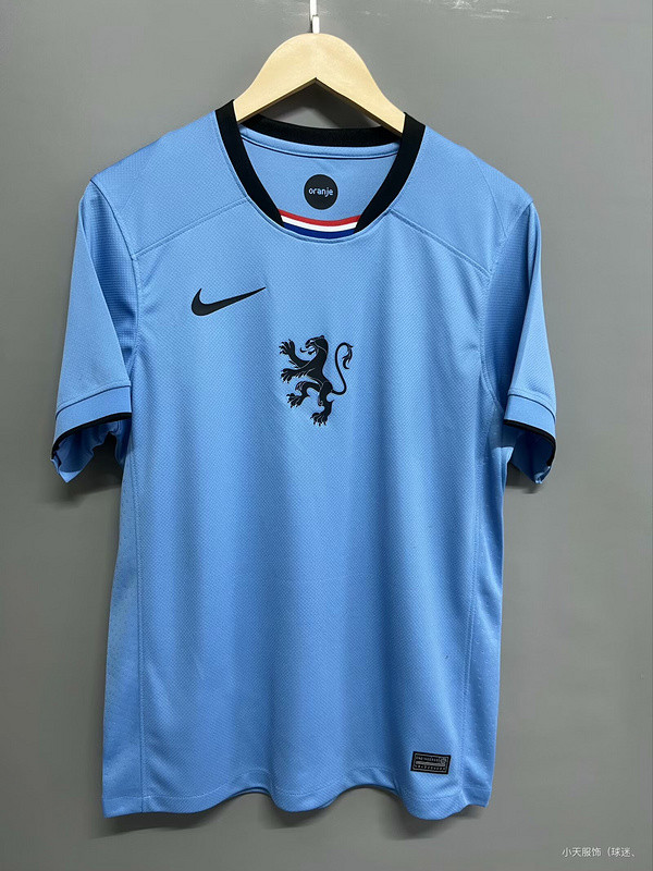 2025-26 Netherlands Away Blue Jersey