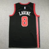 2024 season City Edition Black Bulls No. 8 Zach LaVine