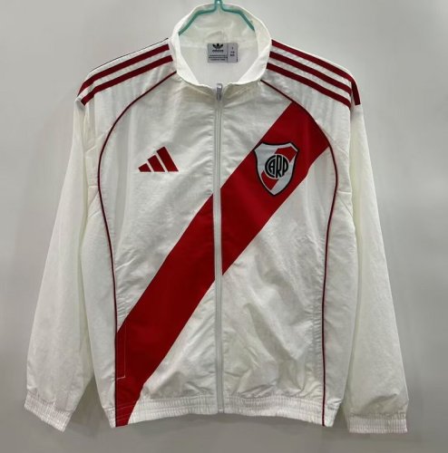 2025-26 River Plate white Windbreaker