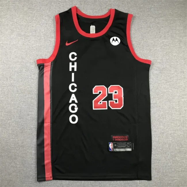 2024 Season City Edition Black Chicago Bulls No. 23 Michael Jordan