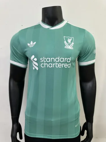 2025-26 Liverpool third green player version (The player version is more slim fit, it is recommended to buy one size larger)