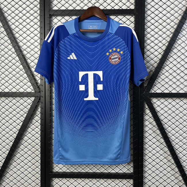 2025-26 Bayern blue goalkeeper jersey