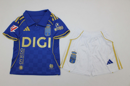 2025-26 Real Oviedo home kid kit