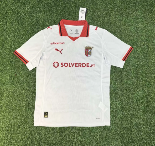 2025-26 Braga away soccer jersey size