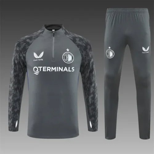 2025-26 Feyenoord Grey Half Zip Suit