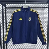Real Madrid blue reversible windbreaker