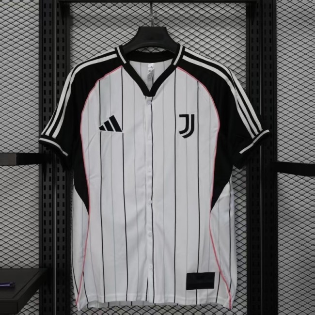 2025-26 Juventus white baseball jersey