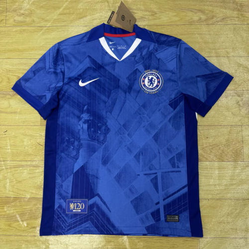 2025-26 Chelsea home 120 years soccer jersey