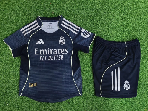 2025-26 Real Madrid away player version kid kit