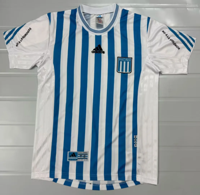 Retro 99-00 Racing Club de Avellaneda home soccer jersey size