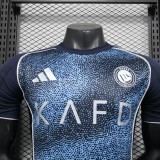2025-26 Al-Nassr away player version soccer jersey size (The player version is more slim fit, it is recommended to buy one size larger)