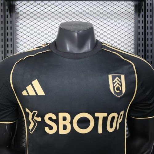 2025-26 Fulham away player version soccer jersey size(The player version is more slim fit, it is recommended to buy one size larger)