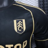 2025-26 Fulham away player version soccer jersey size(The player version is more slim fit, it is recommended to buy one size larger)