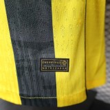 2025-26 Al-Ittihad Home Player Version Soccer Jersey  (The player version is more slim fit, it is recommended to buy one size larger)