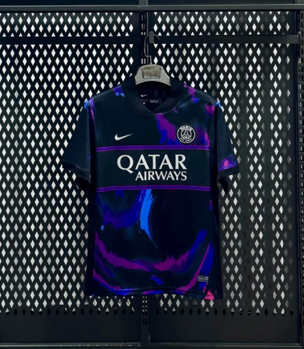 2025-26 Paris Saint Germain Black Purple Special Jersey