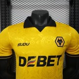 2025-26 Wolve Home Player Version Jersey(The player version is more slim fit, it is recommended to buy one size larger)