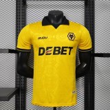 2025-26 Wolve Home Player Version Jersey(The player version is more slim fit, it is recommended to buy one size larger)