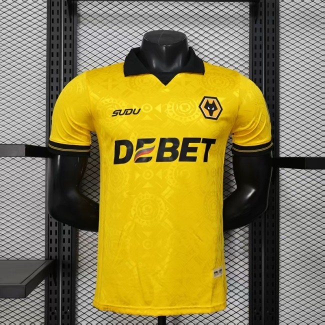 2025-26 Wolve Home Player Version Jersey(The player version is more slim fit, it is recommended to buy one size larger)