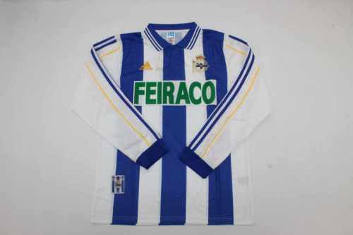 1999-00 Deportivo La Coruna home long sleeve retro jersey