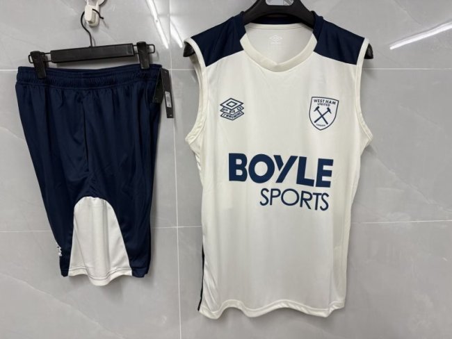 2025-26 West Ham White Vest Suit