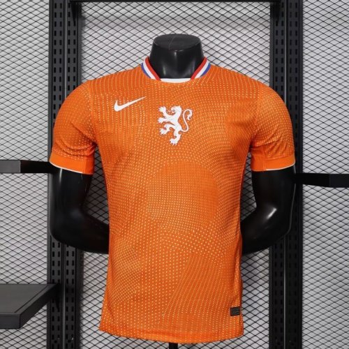 Netherlands 2025-26 Home Player Version Jersey (The player version is more slim fit, it is recommended to buy one size larger)